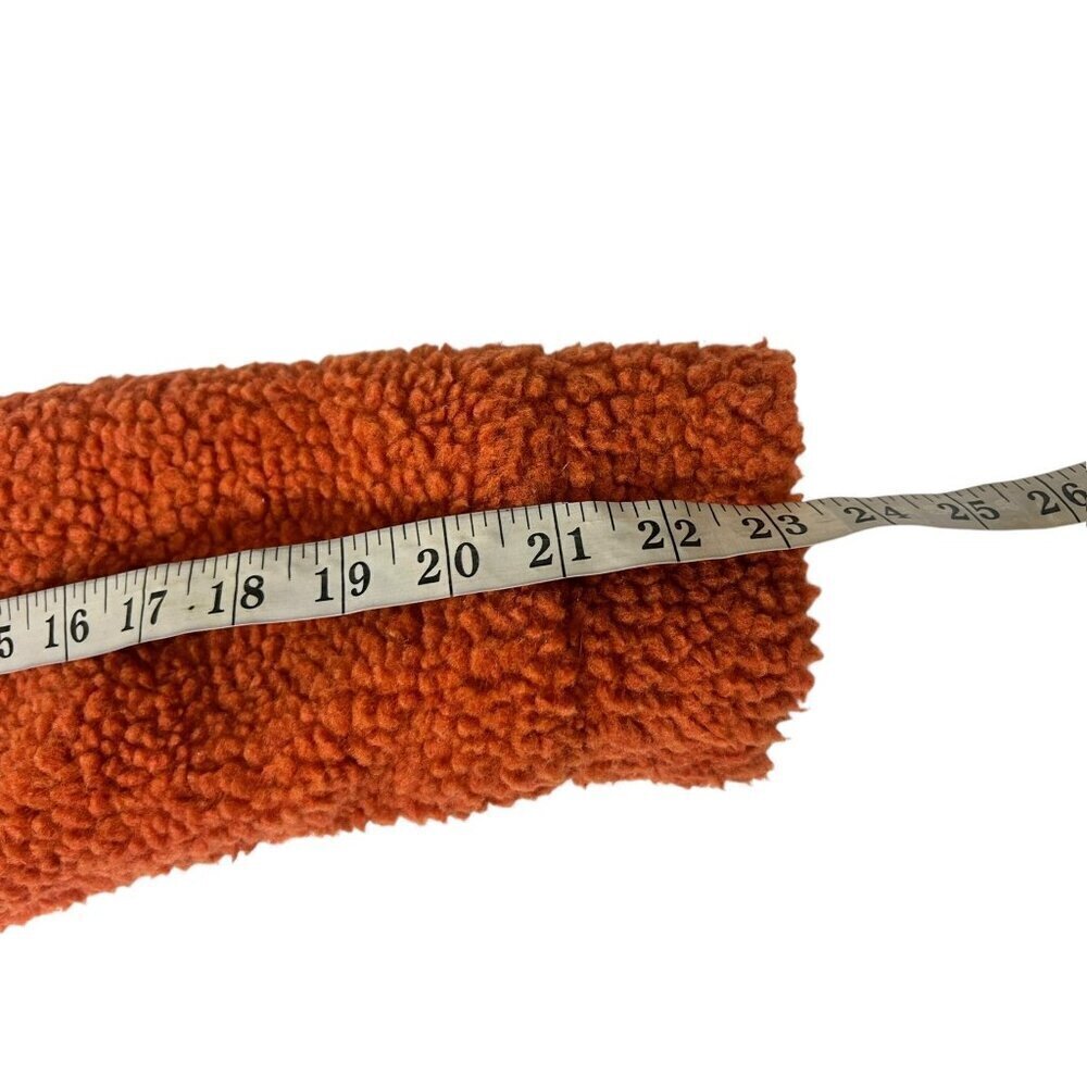 Boohoo Women's Orange Teddy Coat - Picture 5 of 7